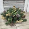Laden Berries and pinecones with spruce greenery Half Sphere Laden Berries and pinecones with spruce greenery Half Sphere