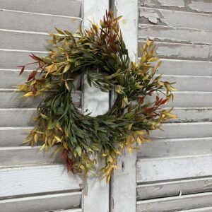 Velvet Ash Fall Foliage Medium Wreath