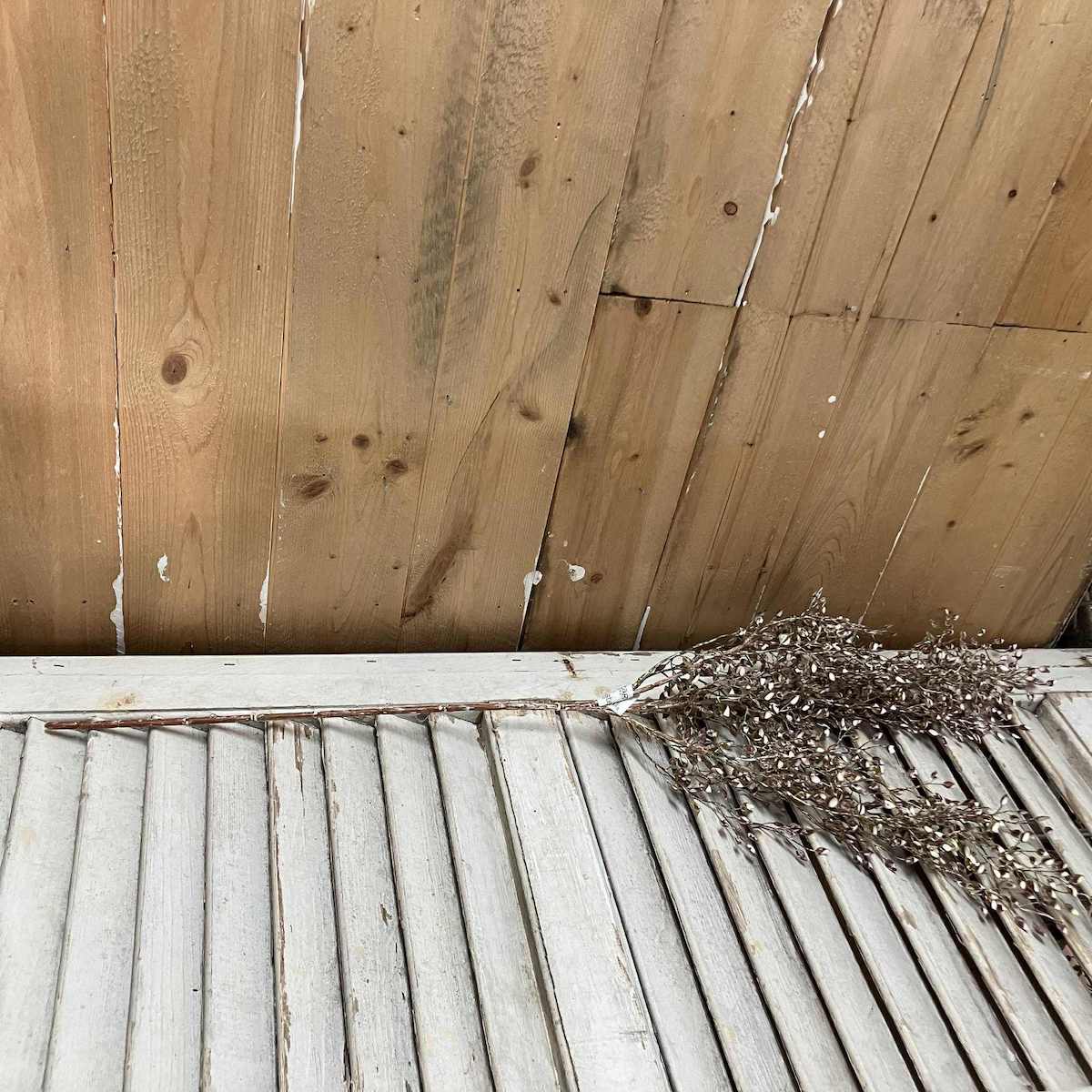 Little Luna Rusty Brown Faux Foliage Spray