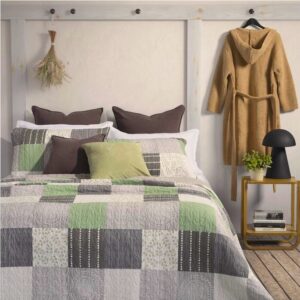 Barn Green and Gray Quilt Collection