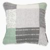 Barn Green and Gray Quilted Decorative Pillow Barn Green and Gray Quilted Decorative Pillow