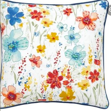 Sheila Floral Embroidered Decorative Pillow