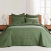 Cross Stitch Forest Green Quilt Set Cross Stitch Forest Green Quilt Set