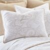 Perla White and Tan Quilt Set