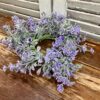 Lavender Dusk Faux Greenery Small Wreath & Candle Ring Lavender Dusk Faux Greenery Small Wreath & Candle Ring