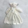 Bearington Lamby Blessings Snuggle Blanket with Embroidered Cross