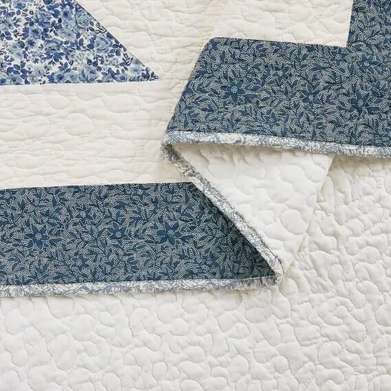 Bright Star Blue Reversible Quilt
