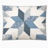 Bright Star Blue Quilted Sham Bright Star Blue Quilted Sham