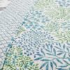 English Garden Green Quilted Throw English Garden Green Quilted Throw