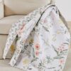 Vivianna Floral Quilted Throw Vivianna Floral Quilted Throw