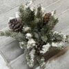 Snowy Mini Cone Winter Greens Minl Candle Ring Snowy Mini Cone Winter Greens Minl Candle Ring
