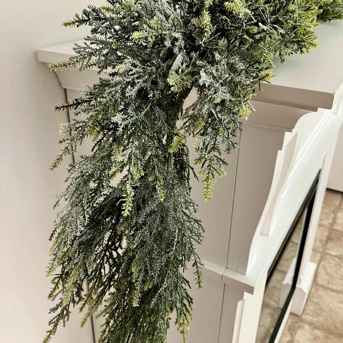 Bent Bough Faux Cedar Greenery Garland