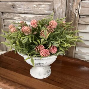 Thimble Buds Pink and Greenery Half Sphere