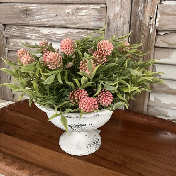 Sweet Clover Buds – Pink Faux Floral Half Sphere (10”) Sweet Clover Buds – Pink Faux Floral Half Sphere (10”)