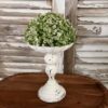 Elfin White Blooms and Greenery Half Sphere Elfin White Blooms and Greenery Half Sphere