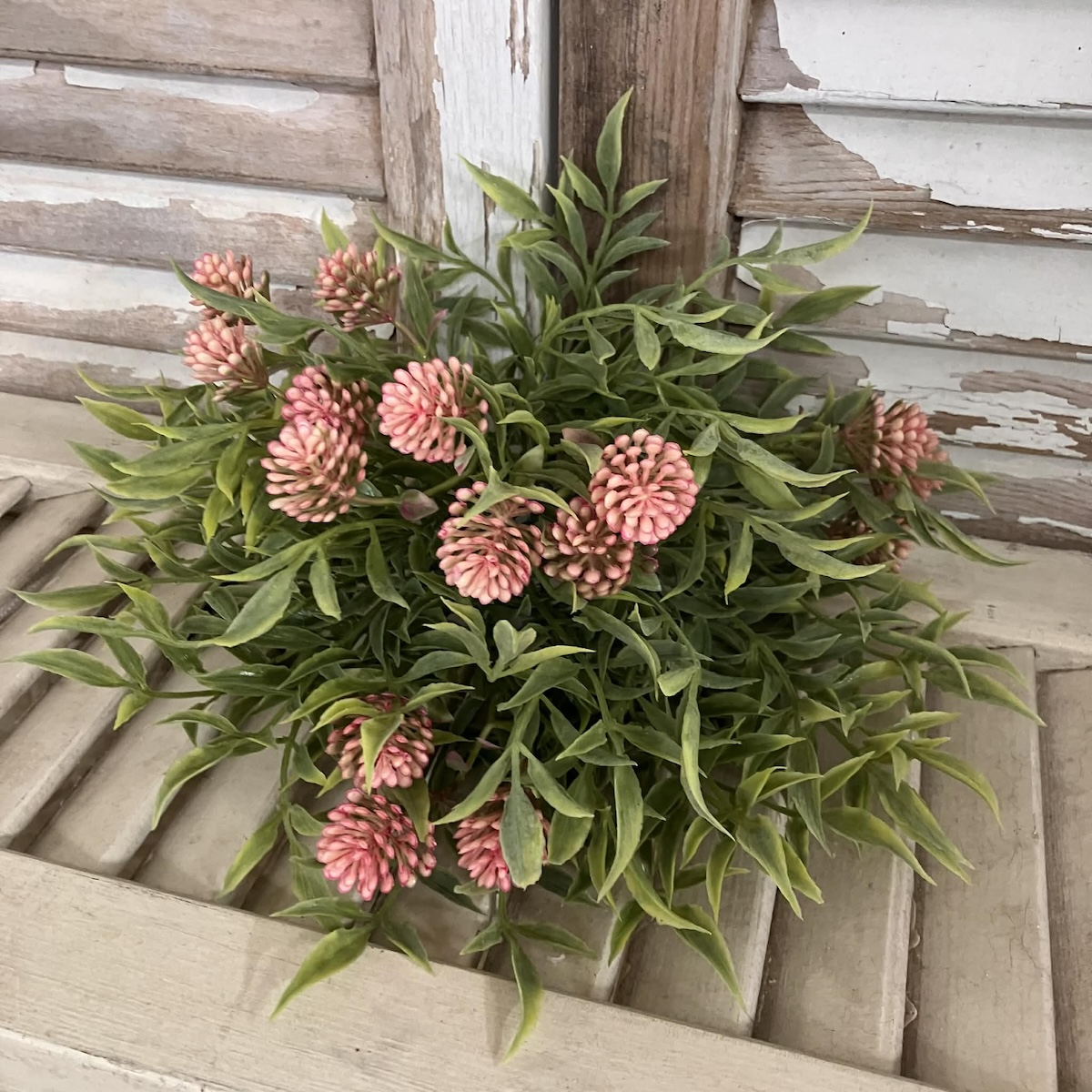 Thimble Buds Pink and Greenery Half Sphere