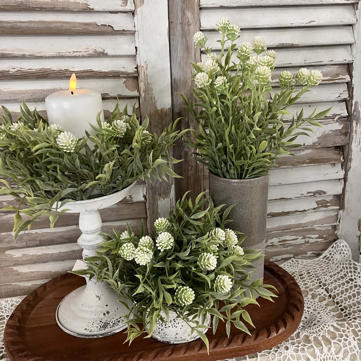 Thimble Buds Cream and Greenery Collection