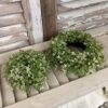Elfin White Blooms and Greenery Mini and Small Candle Ring