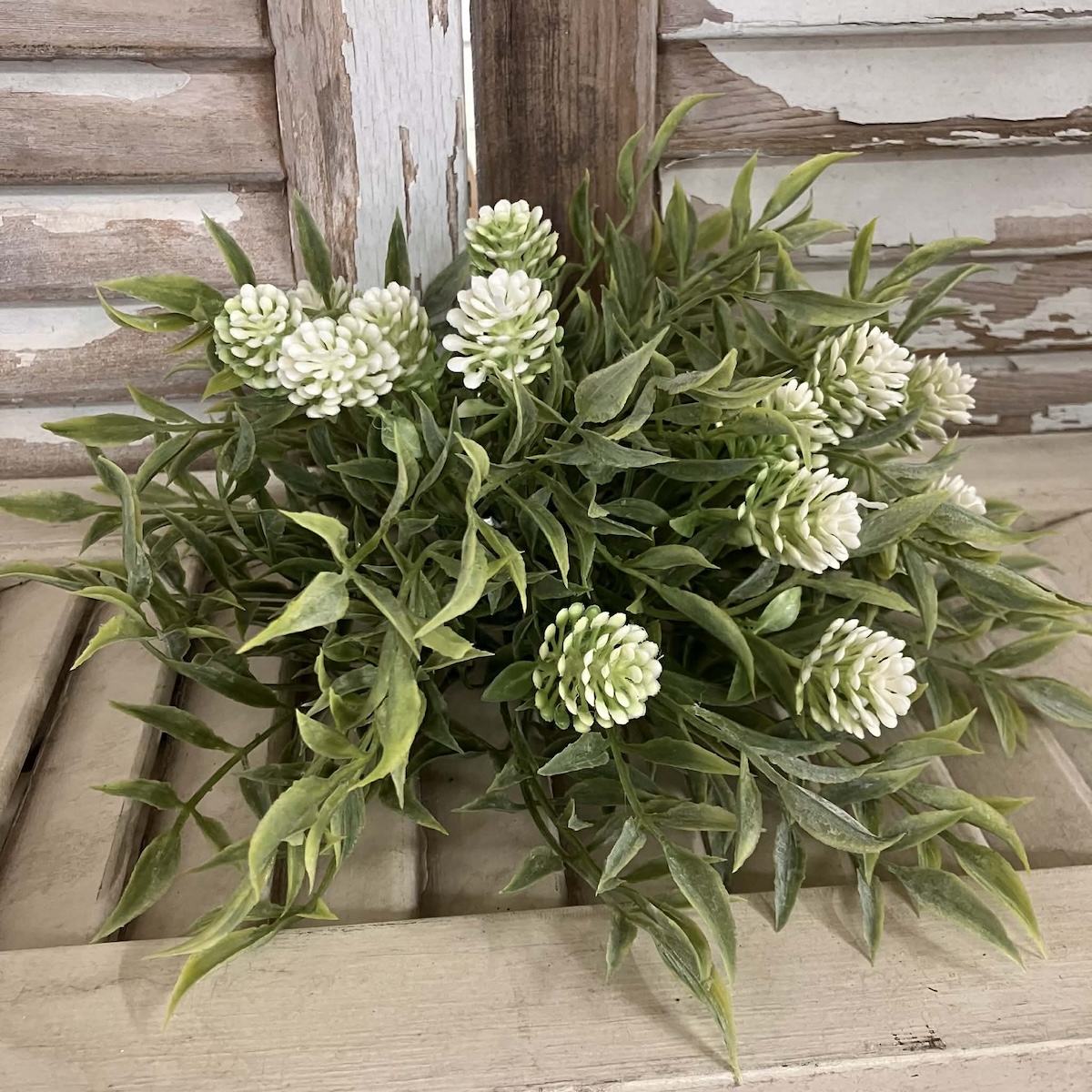 Thimble Buds Cream and Greenery Half Sphere