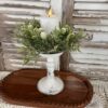 Sweet Clover Buds – Cream Medium Faux Floral Candle Ring (12”) Sweet Clover Buds – Cream Medium Faux Floral Candle Ring (12”)