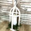 New England Boxwood Greens Small Candle Ring and Wreath