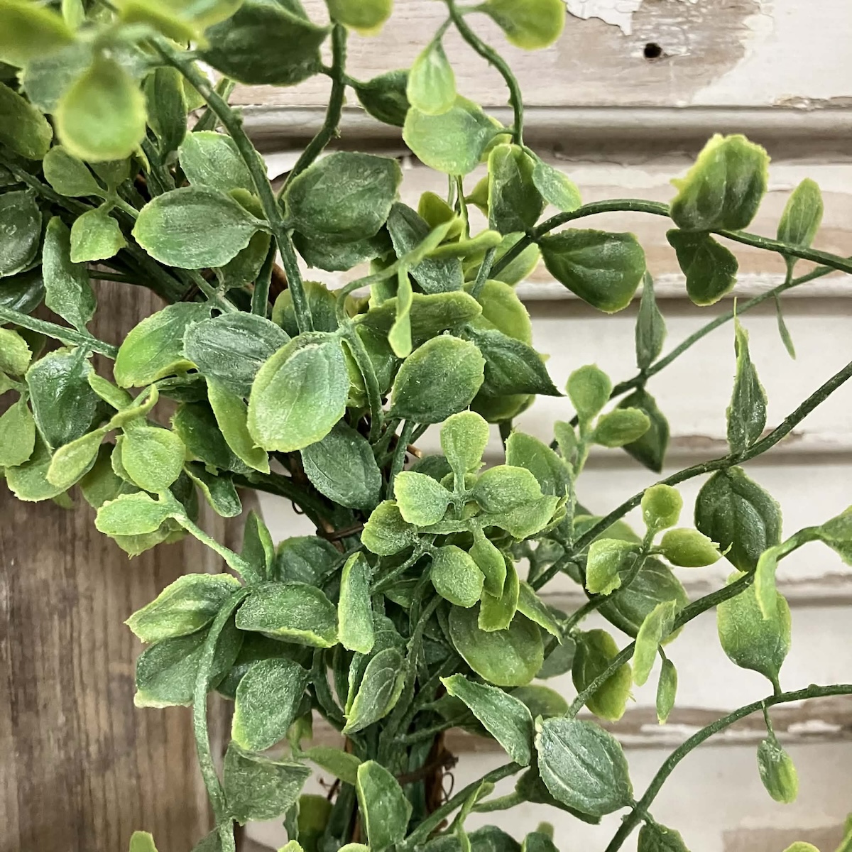 Whispering Vine Faux Greenery Medium Wreath and Candle Ring