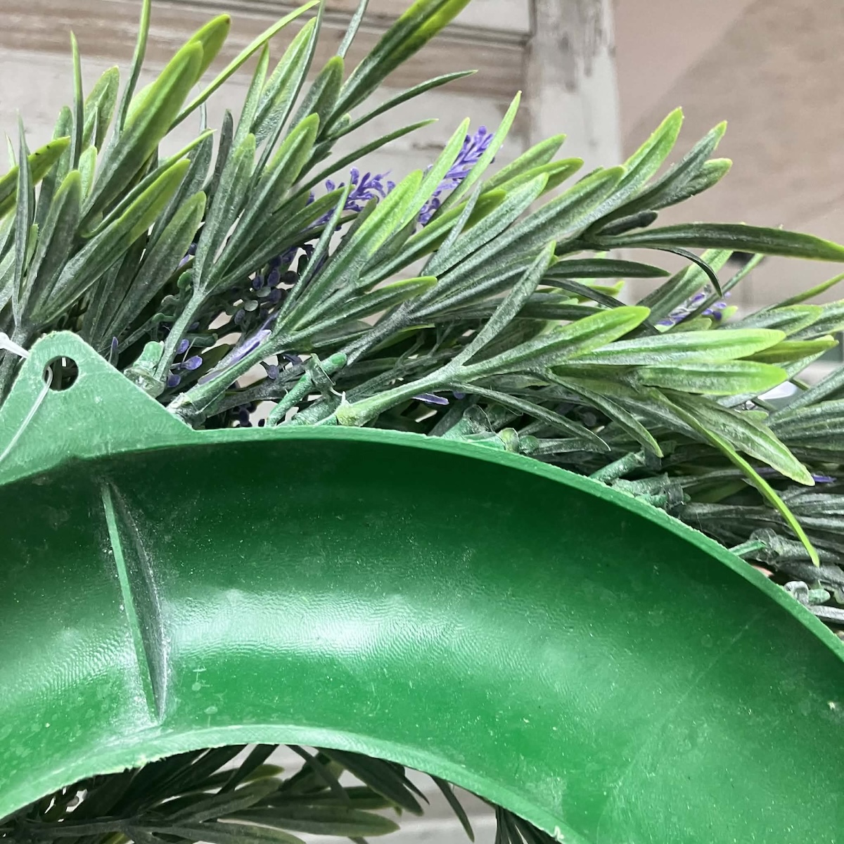 Lavender Faux Wreath and Candle Ring (13")