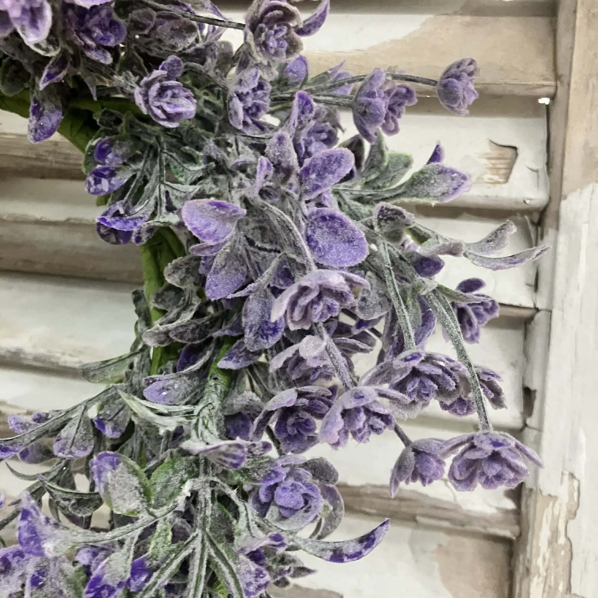 Lavender Dusk Faux Greenery Large Wreath & Candle Ring