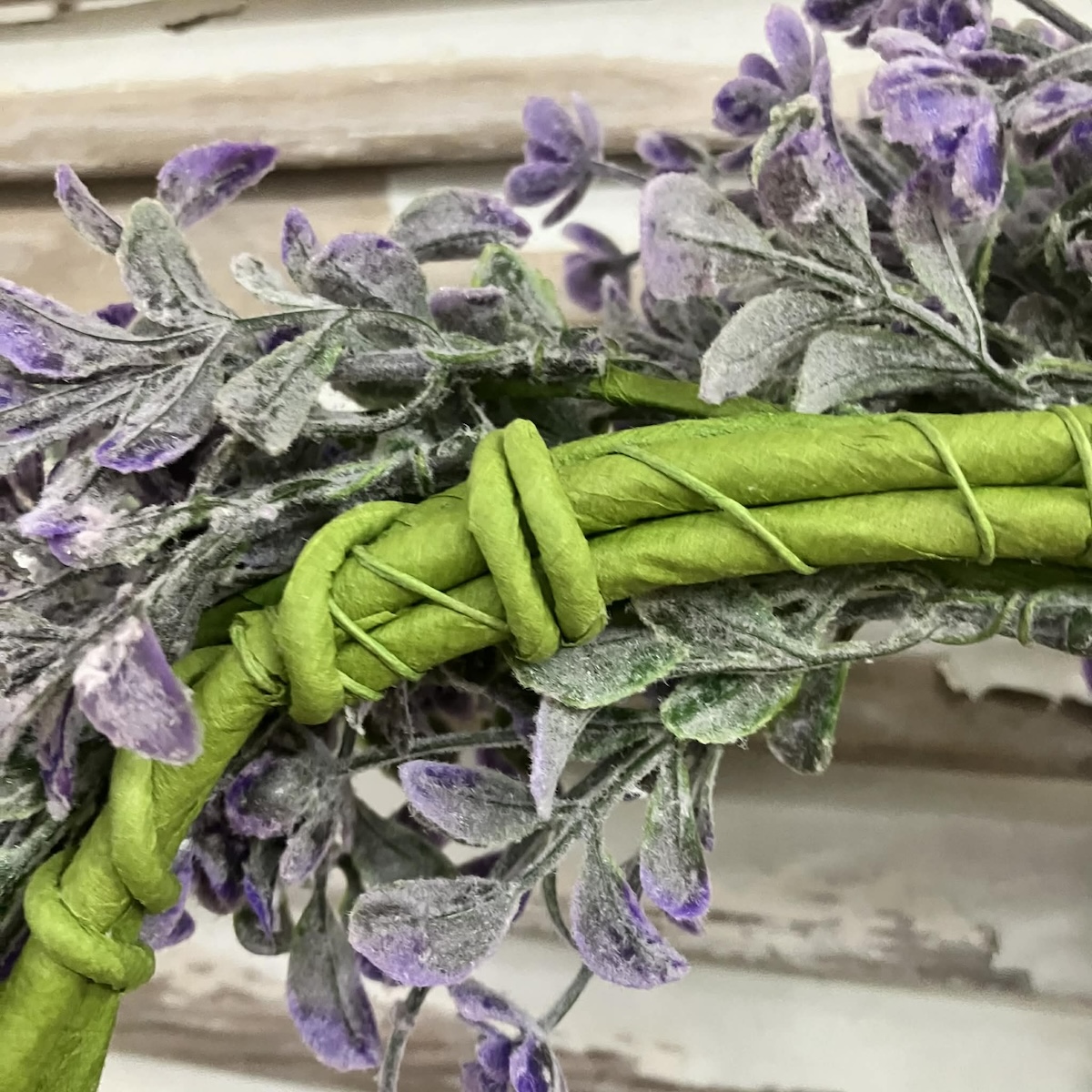 Lavender Dusk Faux Greenery Large Wreath & Candle Ring