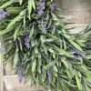 Lavender Faux Wreath and Candle Ring (13")