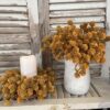 Russet Golden Cones Medium Candle Ring and Bushes