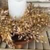 Ambermist Sage Earthtone Faux Fall Foilage Medium Wreath and Candle Ring