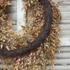 Ambermist Sage Earthtone Large Hanging Wreath - Back