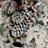 Snowy Hemingway Faux Fir Hanging Wreath