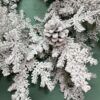Snowy Hemingway Faux Fir Hanging Wreath
