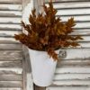 Sienna Hollow Faux Foliage Bush in White Washed Wall Bucket