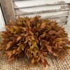Sienna Hollow Faux Foliage Flat bottomed Half Sphere