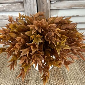 Sienna Hollow Faux Foliage Half Sphere