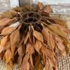 Sienna Hollow Faux Foliage Half Sphere - Bottom